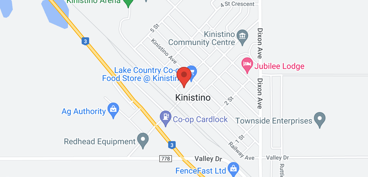map of 119 Kinistino AVE W